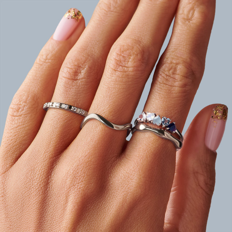 Blue Gradient Multigem Ring Crush On You – Moon Magic