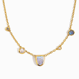 Moonstone Pearl Necklace - Heirloom