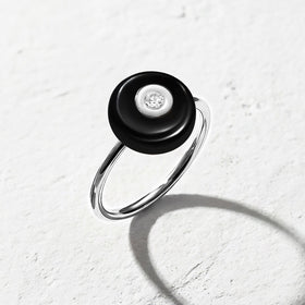 Black Obsidian Fidget Ring - Ora