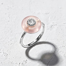 Rose Quartz Fidget Ring - Liora