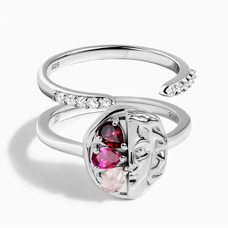 Pink Gradient Goddess Ring & Twinkling Band