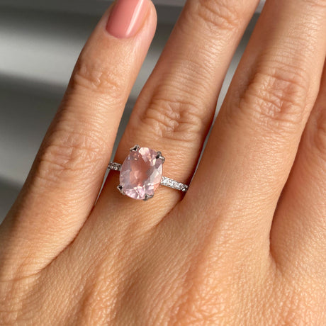 Rose Quartz Ring - Harlow