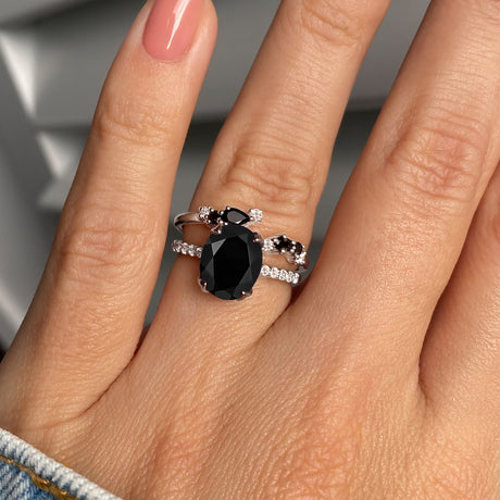Black Obsidian Black Onyx Harlow & Flourish Rings
