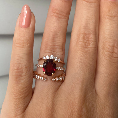 Harlow Ring & Cascade Band & Wreath Band