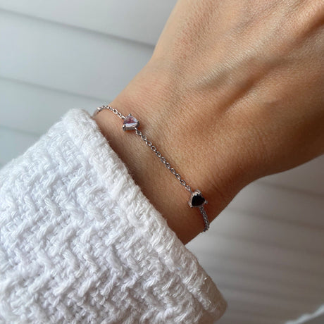 Black Obsidian Labradorite Bracelet - Crush On You