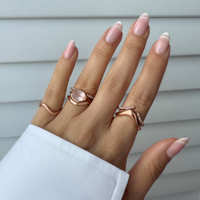 Rose Quartz Ring - Skin-Touch – Moon Magic