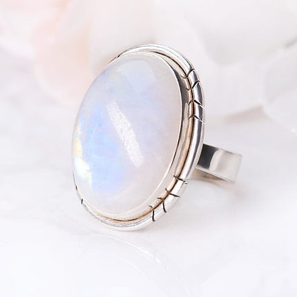 Moonstone Ring - Aurora