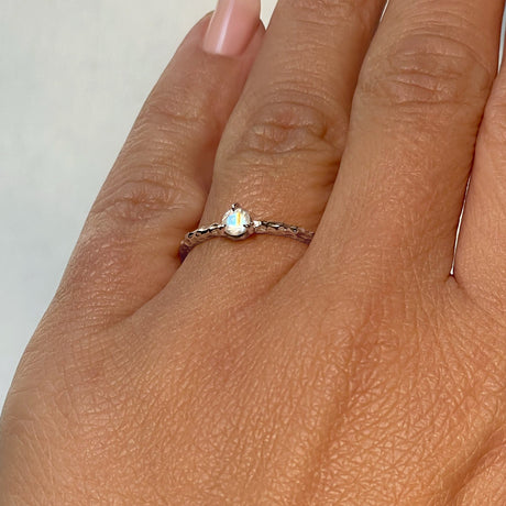 Moonstone Dainty Ring - Dream