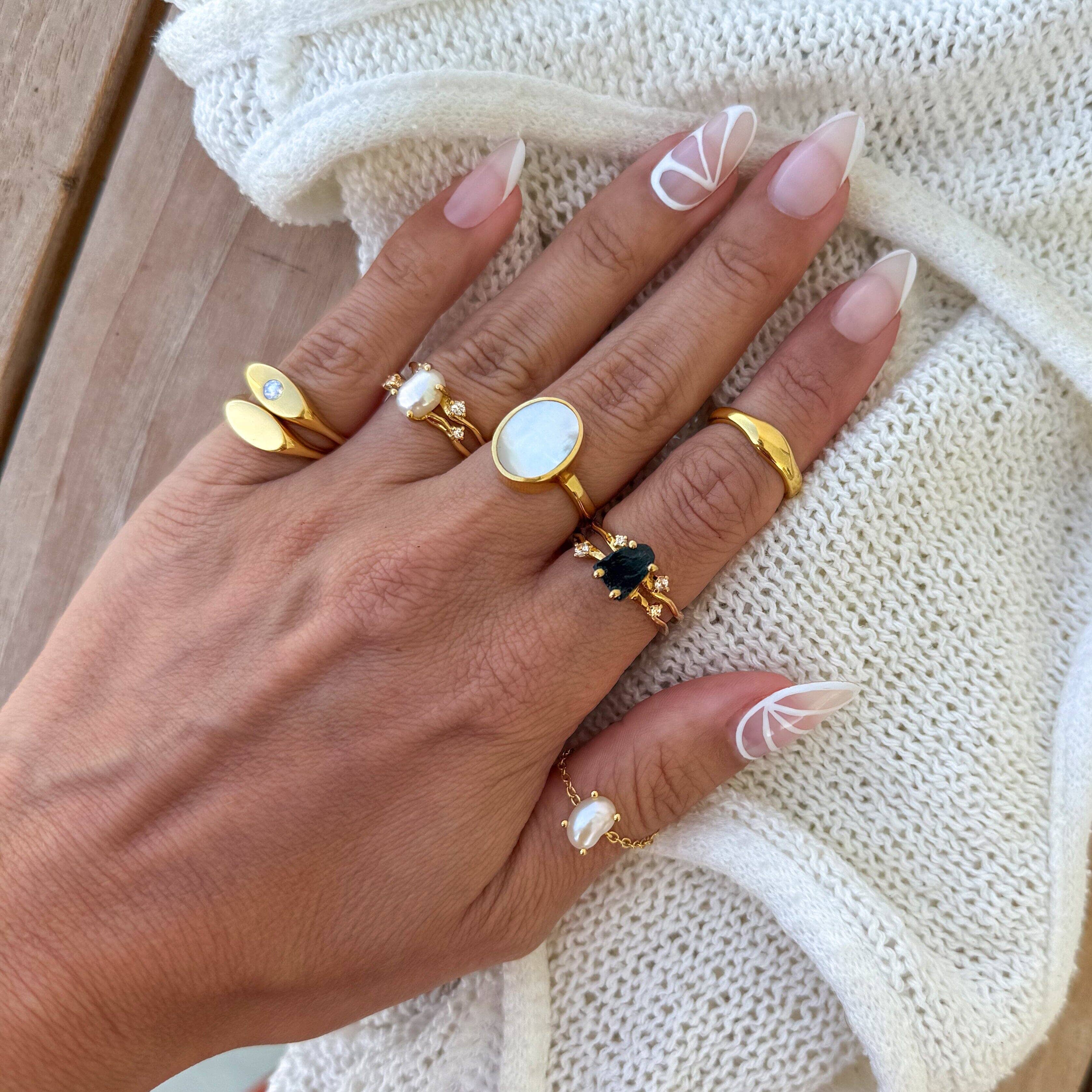 Pinky Ring - Signet Plain – Moon Magic