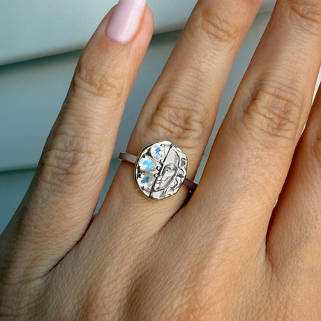 Moonstone Ring - Goddess