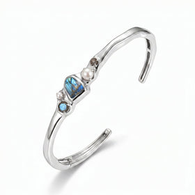 Labradorite Pearl Cuff - Heirloom