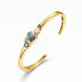 Labradorite Pearl Cuff - Heirloom