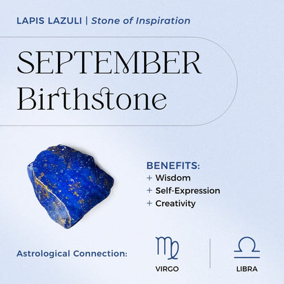 Lapis Lazuli Necklace Sway September Birthstone – Moon Magic