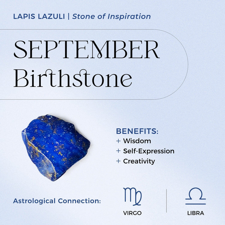 Lapis Lazuli Necklace Sway September Birthstone – Moon Magic