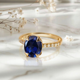 Blue Sapphire Ring - Harlow