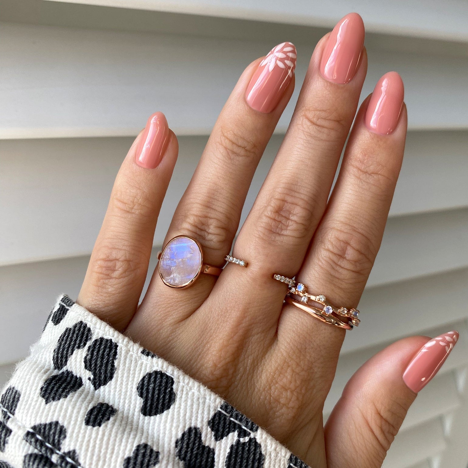 Raw Crystal Ring - Enfolded Moonstone – Moon Magic