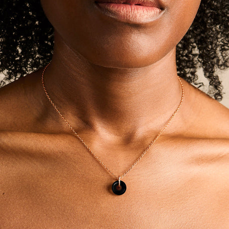 Black Obsidian Necklace - Aluna