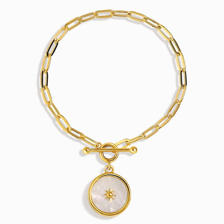 Mother Of Pearl Widelink T-Lock Bracelet - Sol