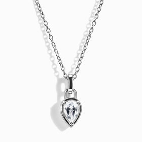 White Topaz Necklace - April Birthstone