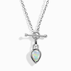 Opal T-Lock Necklace - October Birthstone
