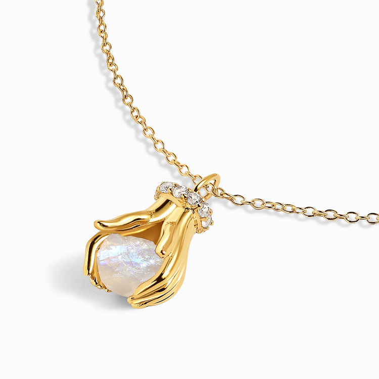 Moonstone Necklace - Hold The Energy - Intuition – Moon Magic
