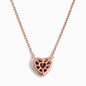 Garnet Fidget Necklace - Heart in Motion