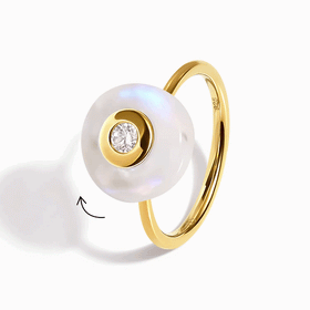 Moonstone Fidget Ring - Ora