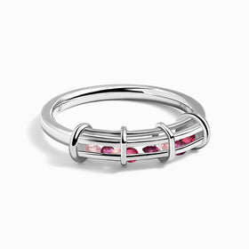 Rose Quartz Rhodolite Fidget Ring - Motion Medicine