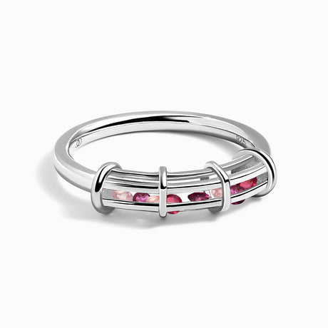 Rose Quartz Rhodolite Fidget Ring - Motion Medicine