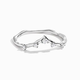 White Zircon Ring - Cosmic Crown