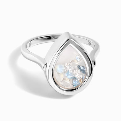 Moonstone Aquamarine Ring - Gem Glide – Moon Magic