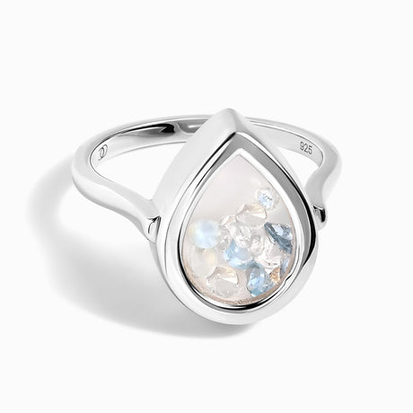 Moonstone Aquamarine Ring - Gem Glide