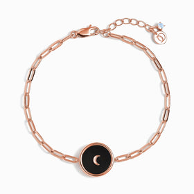 Black Obsidian Widelink Bracelet - Dream