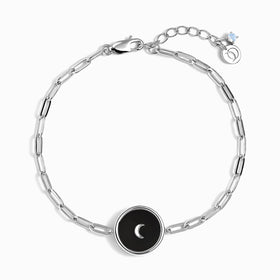 Black Obsidian Widelink Bracelet - Dream