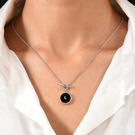 Black Obsidian T-Lock Necklace - Dream