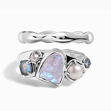 Mist Heirloom Ring & Magma Band