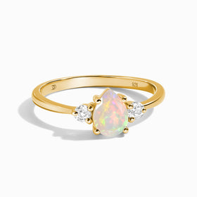 Fine Opal Lab Diamond Ring - Lania