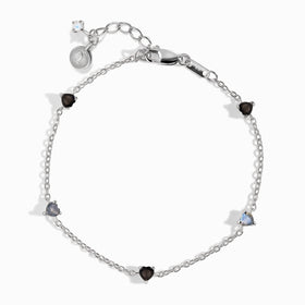 Black Obsidian Labradorite Bracelet - Crush