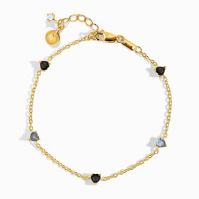 Black Obsidian Labradorite Bracelet - Crush On You