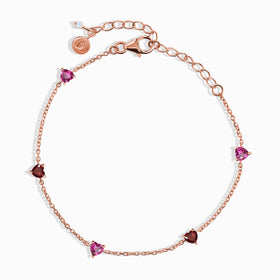 Pink Topaz Garnet Bracelet - Never Without You