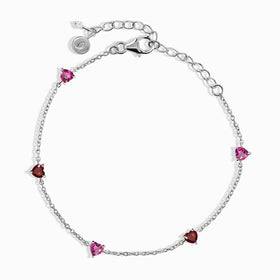 Pink Topaz Garnet Bracelet - Never Without You