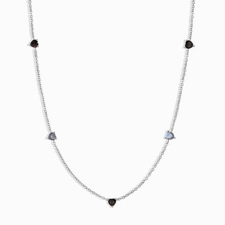 Black Obsidian Labradorite Necklace - Crush On You