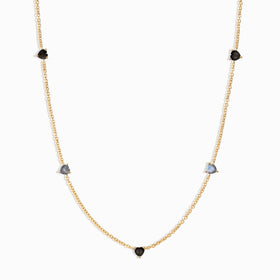 Black Obsidian Labradorite Necklace - Crush On You