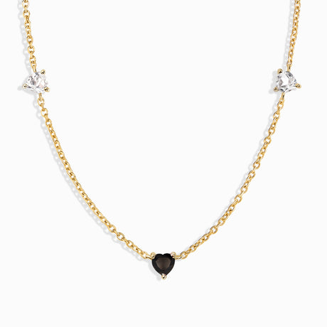 Black Onyx Never Without My Gem Necklace - December Birthstone