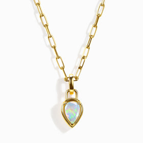 Opal Talis Widelink Necklace - October Birthstone