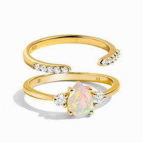 Opal Lania Ring & Twinkling Band