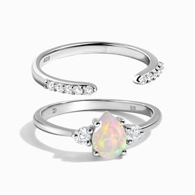 Opal Lania Ring & Twinkling Band