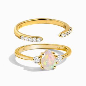 Opal Lania Ring & Twinkling Band