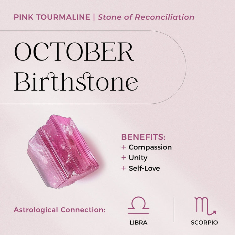 Adjustable Pink Tourmaline Ring Flourish October Birthstone