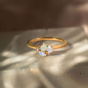 Opal Moonstone Ring - Orion